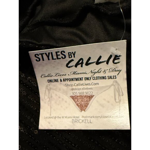Styles By Callie Black Sequin Pants Medium - Picture 2 of 9